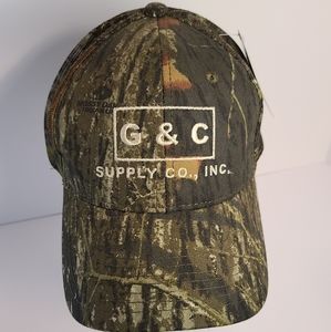 NWT Mossy Oak Camo Trucker Baseball Hat with G & C Supply Co., INC Embroidery